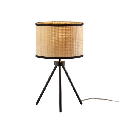 Adesso Raven Table Lamp Black: Modern Accent, No Assembly, Etl Listed ...