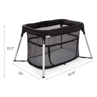 Munchkin Ultra-Lite 3-in-1 Playard, Crib and Bassinet - Black MAY HAVE MISSING PIECES