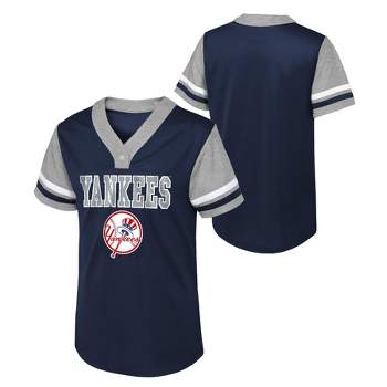 MLB New York Yankees Girls' Henley Team Jersey