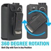Case for Medtronic MiniMed 780G 770G 670G 630G 640G - Vegan Leather with Rotating Belt Clip and Screen Protection - Black - 4 of 4