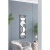 47.2inEclectic Styling Metal Beaded Black Wall Mirror with Contemporary Design for Bedroom,Liveroom & Entryway - 2 of 4