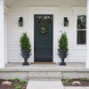 Wooakway 24" H Outdoor Urn Planters Decor Garden Pots Indoor Urn Filters Black White - 2 of 4