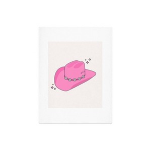 Deny Designs Daily Regina Designs Cowboy Hat Print Pink Art Print - 1 of 4