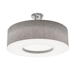 AFX Montclair 1 - Light Semi-Flush Mount in  Satin Nickel/Grey - 1 of 2