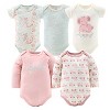 Baby Girl Layette Clothing Gift Set, 30pc - The Peanutshell® Floral Elephant, Pink Green, Newborn to 9 Months - 3 of 4