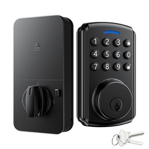 Itopfox Deadbolt Smart Lock for Front Door, Keyless Entry with Wi-Fi App Control, No Bridge Needed, IP65 Waterproof, Voice & Remote Access - 1 of 4