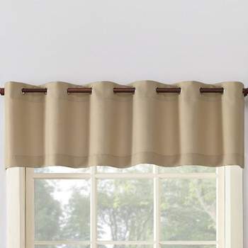 14"x56" Montego Casual Textured Grommet Top Kitchen Curtain Valance - No. 918