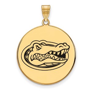 Black Bow Jewelry 14k Yellow Gold Plated Sterling Silver Florida Gators NCAA Extra Large Pendant - 1 of 3