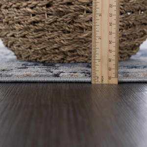 Hauteloom Campsall Blue Abstract Rug - 1 of 4