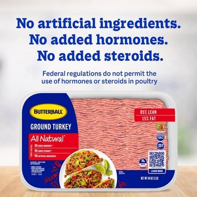 Butterball 85/15 Ground Boneless Turkey - 3lbs