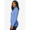 Jessica London Women's Plus Size Ribbed Cotton Turtleneck Sweater - 4 of 4