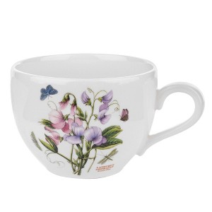 Portmeirion Botanic Garden 20 oz Jumbo Cup, Sweet Pea Motif, Porcelain, Chip Resistant Glaze, Dishwasher & Microwave Safe, Ideal for Soup and more - 1 of 4
