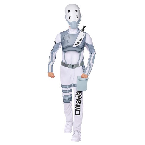 Boys FORTNITE X-LORD Halloween Costume Outfit Mask Deluxe Purim 10