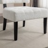 Anybear Tufted Accent Chair with Oversized Seating, White - 4 of 4