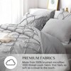 Grey Queen Comforter Set, 7 Pieces Pintuck Comforters, Bed in a Bag, Sheets, Shams Pillowcases - 4 of 4
