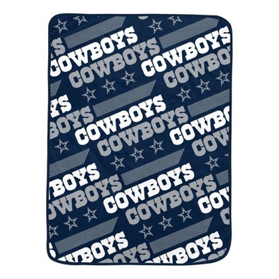 NFL Dallas Cowboys Slanted Half Wordmark Ultra Soft Blanket