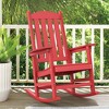 Arceso Outdoor Rocking Chairs Set, 1 Chairs & 1 Table HDPS Poly Rocking Chair, All Weather Resistant, Heavy Duty Rocker Chair For Patio, Lawn, Garden - 2 of 4