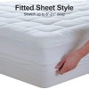 Itopfox Queen Mattress Pad with Pillow Top, Quilted Fitted Protector, Cotton Surface for Cooling Comfort, Deep Pocket Design, Machine Washable - 4 of 4