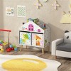 KTMBDW Kids Bookshelf and Toy Organizer, Kids Bookcase for Children Room, Playroom, Nursery, White - 2 of 4