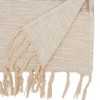 Saro Lifestyle Classic Charm Stripe Table Runner, 16"x72", Beige - 2 of 3