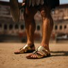 Men's Flat Gladiator Sandal Gold - 4 of 4
