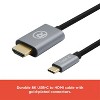 RadioShack 8K USB-C to HDMI Braided Cable 1202264 6ft - 3 of 4