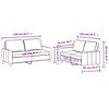 vidaXL Sofa Set with Cushions Sectional Sofa Couch for Living Room Fabric - 4 of 4