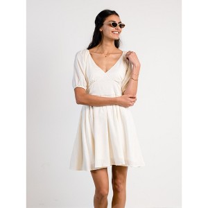 ABLE Women's Arden Ruched Mini Dress - 1 of 4