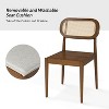 Hartmut Modern Ratten Dining Chair with Solid Wood Legs |ARTFUL LIVING DESIGN - 4 of 4