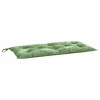 vidaXL Garden Bench Cushion Leaf Pattern 39.4 in.x19.7 in.x2.8 in. Oxford Fabric - image 2 of 4