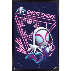 Trends International Marvel Spidey And His Amazing Friends - Ghost Spider Framed Wall Poster Prints - 1 of 4