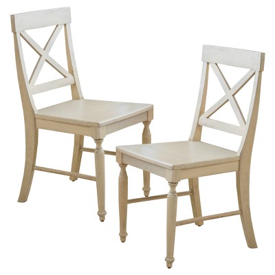 Set of 2 Rovie Acacia Wood Dining Chair - Christopher Knight Home