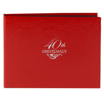 40th Anniversary Guest Book - Red
