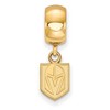 Black Bow Jewelry 14k Yellow Gold Plated Sterling Silver Vegas Golden Knights NHL Bead Charm - 2 of 3