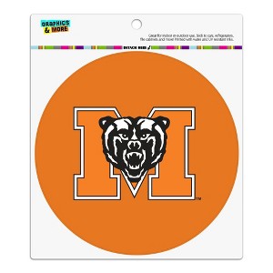 Mercer University Primary Logo Automotive Car Refrigerator Locker Vinyl Circle Magnet - 1 of 4