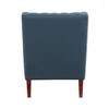 Sapphtopaz Modern Accent Chair with Button-Tufted Wingback Upholstered Club Chair with Wood Legs Classic Reading Chair for Living Room, Bedroom - 3 of 4