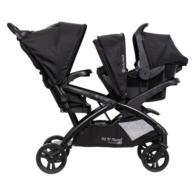 Ultra Stroller Baby Trend Sit And Stand Double Stroller Travel System Sit  N' Stand Stroller Baby Trend Sit N' Stand Double Stroller Madrid Black,  Convertible For Sitting Standing Sit N Stand Stroller ...