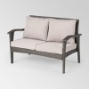 Kalo 5pc Wicker Chat Set with Fire Table - Gray/Light Gray/Dark Gray - Christopher Knight Home - 3 of 4