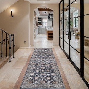 Acekool 6x9 Washable Vintage Rug – Non-Slip Low-Pile Carpet for Living Room & Bedroom - 1 of 4