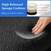 Gericco 16.9" Round Ottoman with Storage for Living Room Small Boucle Foot Stool Modern Upholstered Vanity Stool Ottoman Foot Rest - 3 of 4