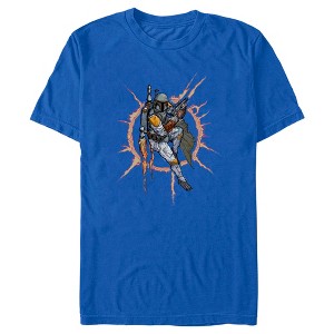 Men's Star Wars: A New Hope Boba Fett Fire Circle T-Shirt - 1 of 4