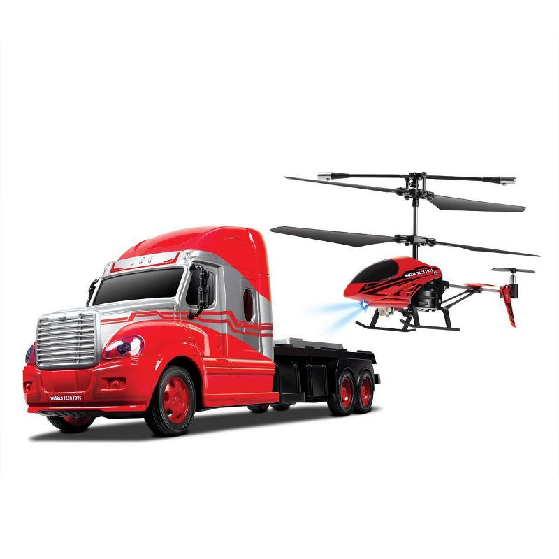 World Tech Toys Mega Hauler Remote Control Gyro Helicopter and Truck 3.5&#34;- 2pk, 2 of 4