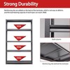 Sapphtopaz Metal Storage Shelves Adjustable 2000LBS Heavy Duty Garage Shelving,Utility Storage Rack for Utility Rooms, Black - 4 of 4