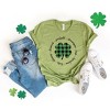 Simply Sage Market Women's  Buffalo Plaid Shamrock Circle Short Sleeve Graphic Tee - 3 of 3
