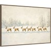 Amanti Art Winter Wonderland: Reindeer Procession by Melloi Art Prints Canvas Wall Art Print Framed - 2 of 4
