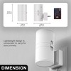 DORESshop White LED Night Light Plug-In 2-Pack, 3000K Soft White, 0¨C100LM Dimmable with Sensor, Modern Wall Nightlight - 2 of 4