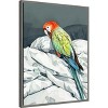 Amanti Art Animal Watercolor Art Bird Sleeping Parrot by Justyna Jaszke Framed Canvas Wall Art - 2 of 4
