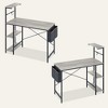 Bestier Gaming Desk with LED Lights, 44 Inch Computer Desk with Power Outlet for Small Spaces - 3 of 4