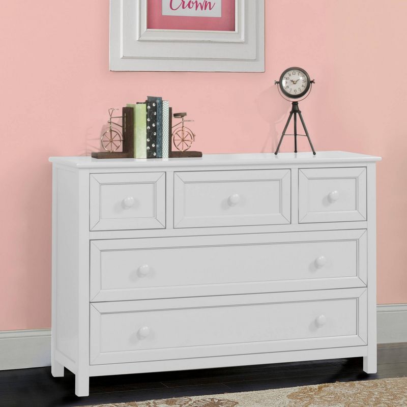 Schoolhouse 4.0 Wood Kids&#39; Dresser with 5 Drawers White - Hillsdale Furniture, 4 of 5
