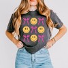 Simply Sage Market Women's Bows and Smiley Coquette Chart Short Sleeve Relaxed Fit Cropped Graphic Tee - M - Pepper - 2 of 3